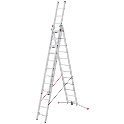 Drabina aluminiowa 3x12 S120 Hailo Pro (wys. rob. 8,78m)