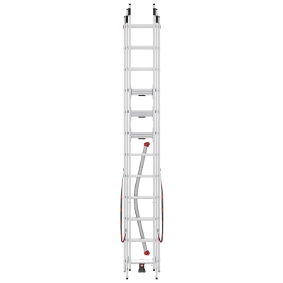 Drabina aluminiowa 3x12 S120 Hailo Pro (wys. rob. 8,78m)